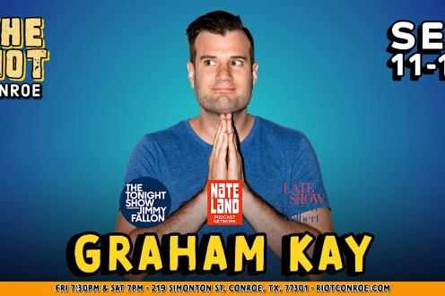 Comedian Graham Kay (The Tonight Show, Colbert, Nateland) Live in Conroe