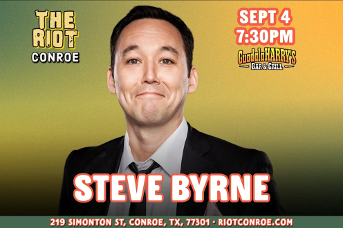 Comedian Steve Byrne (The Late Show & Jimmy Kimmel) Live in Conroe